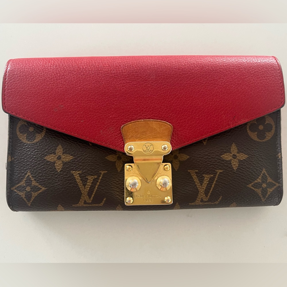 Louis Vuitton Monogram Cherry Pallas Long Flap Wallet & Unbranded WOC Chain - Picture 2 of 16